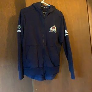 EUC mens Colorado Avalanche zip up